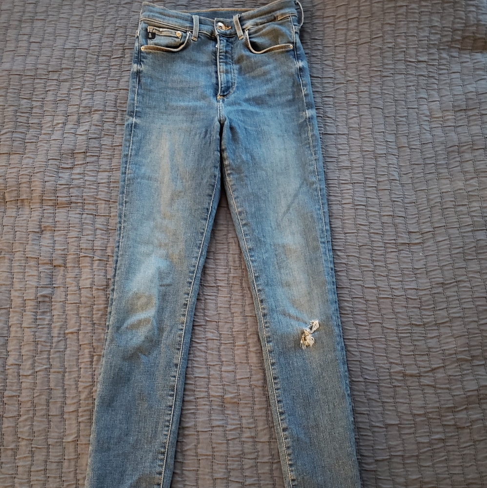 &Denim high waisted skinny jeans size 26